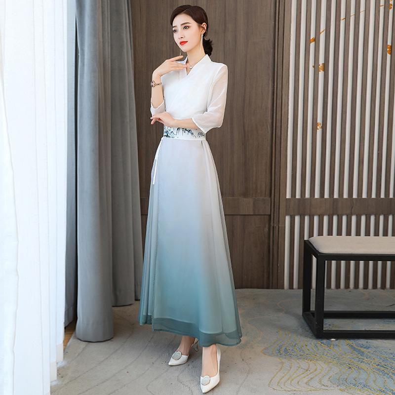 Çin geleneksel elbise kadın Ha - Ethnic Fashion Clothing incelemesi ve fiyatı